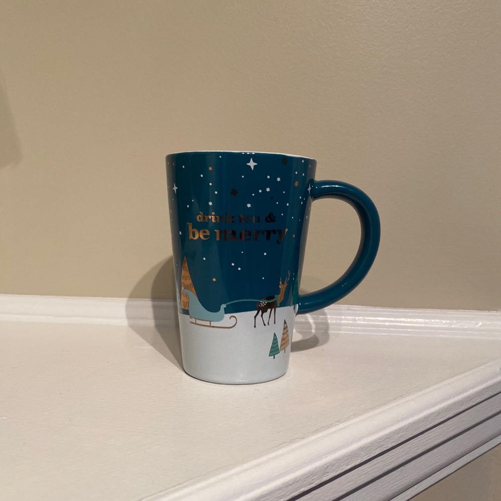 David’s Tea Mug “Be Merry” Mug, NO LID NO INFUSER